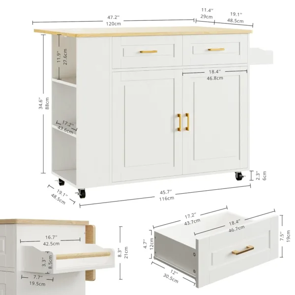rolling kitchen island 7