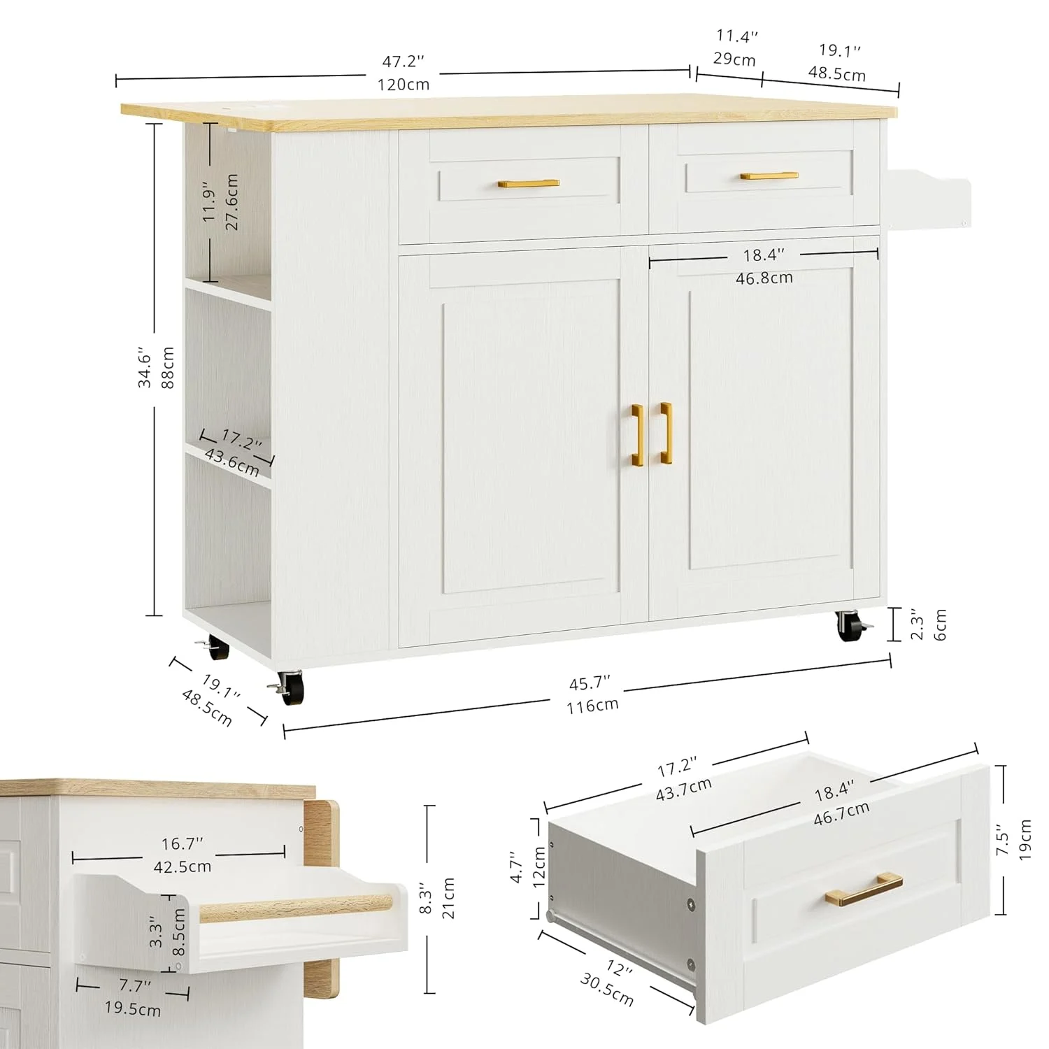 rolling kitchen island 7