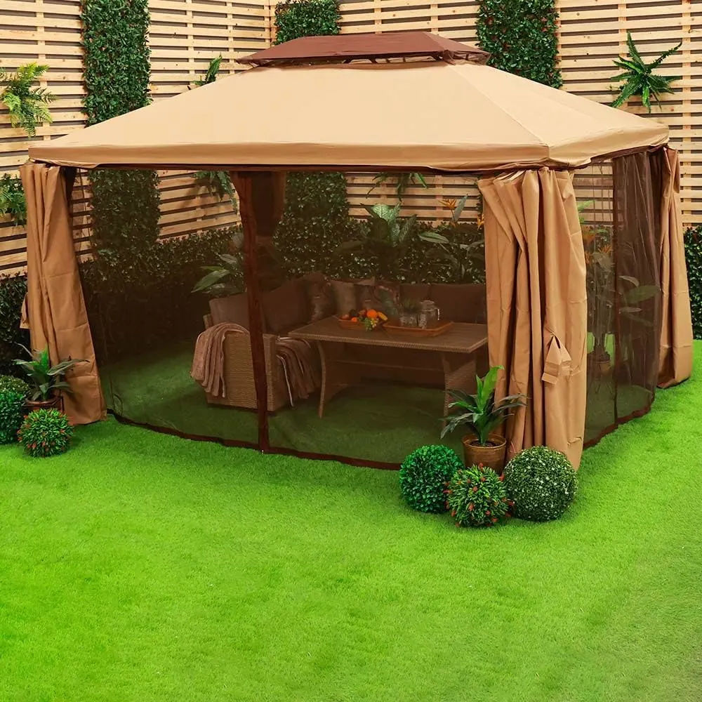 roma gazebo beige 4