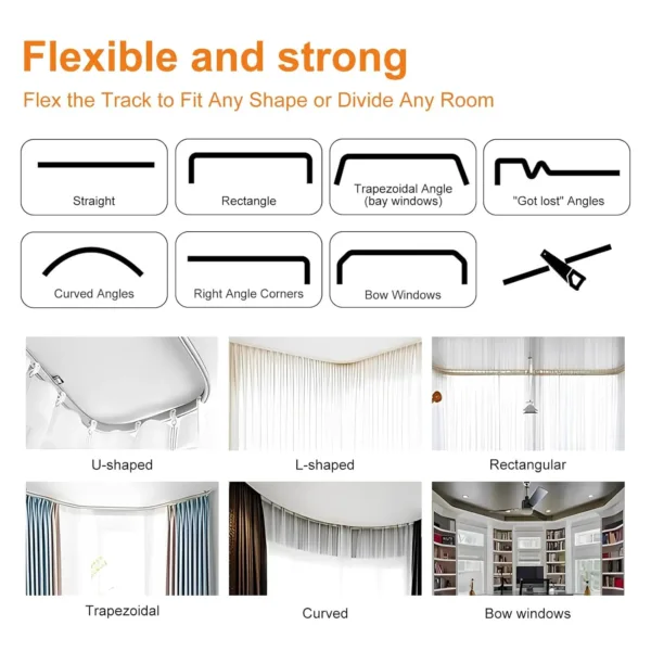 room divider curtains track 5