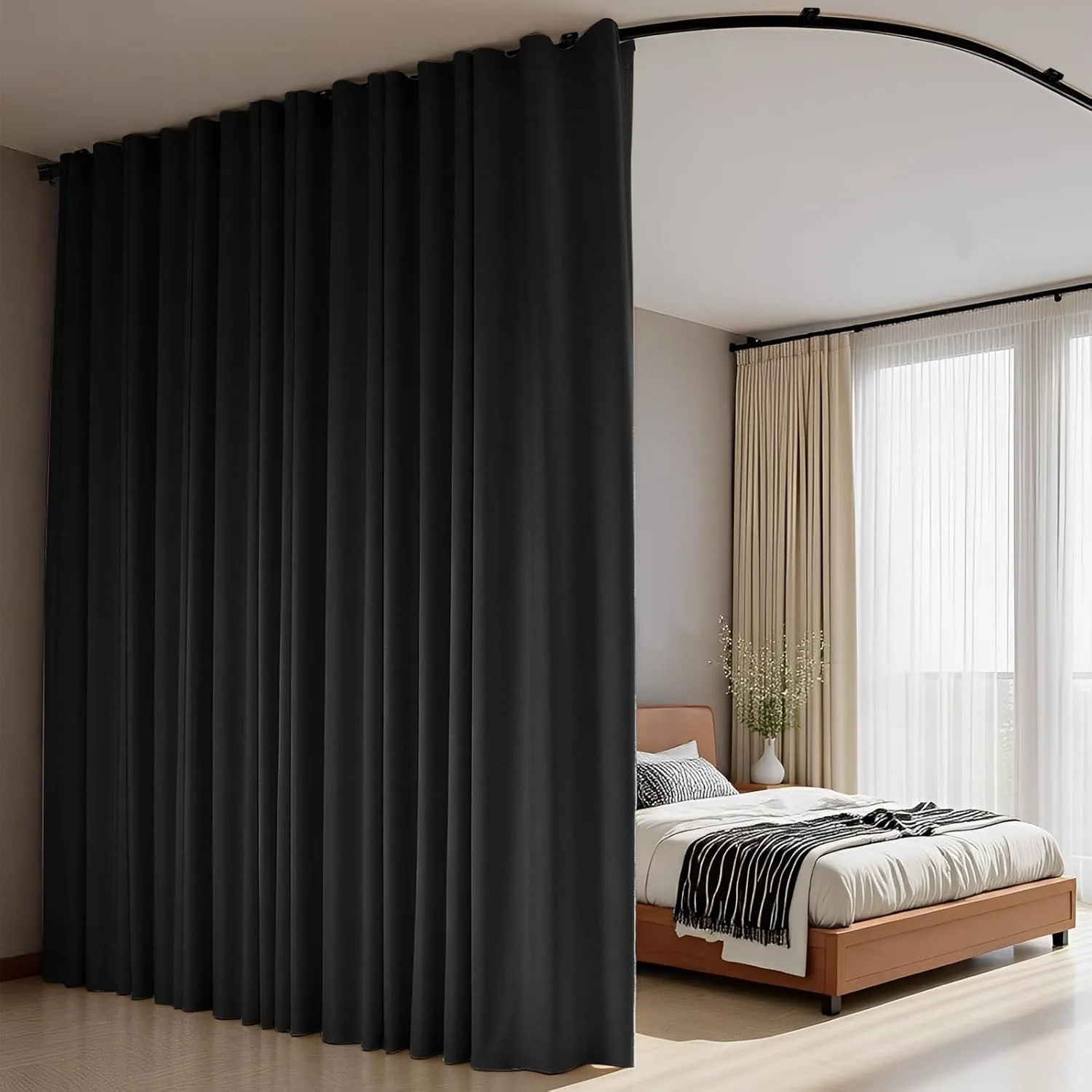 room divider curtains track 6