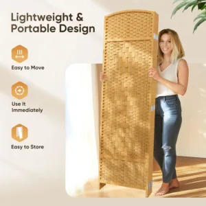 room divider folding privacy 5