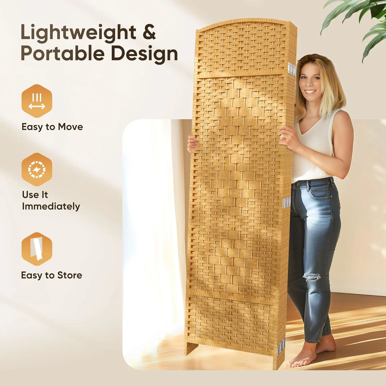 room divider folding privacy 5