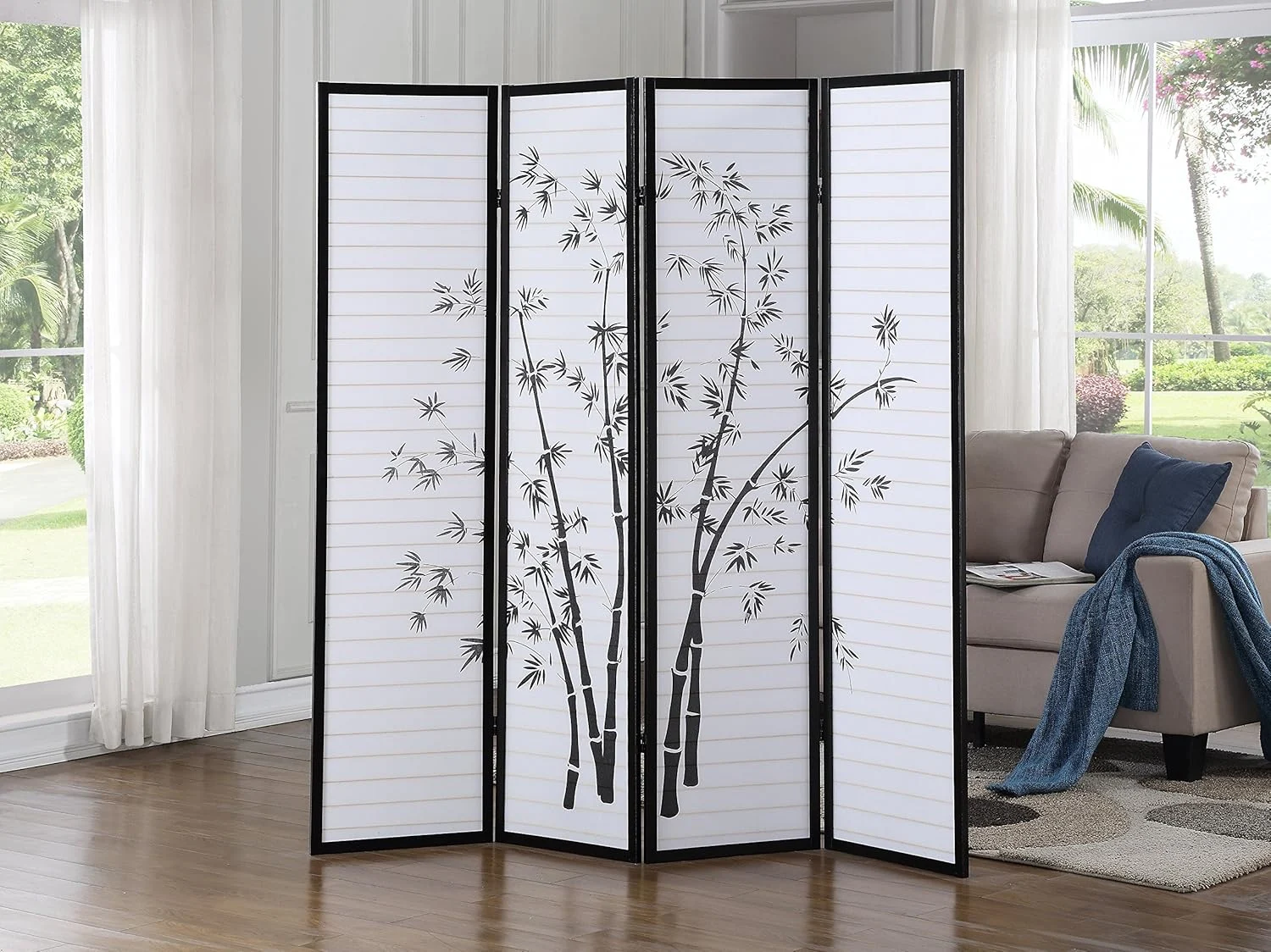room divider screen black 5