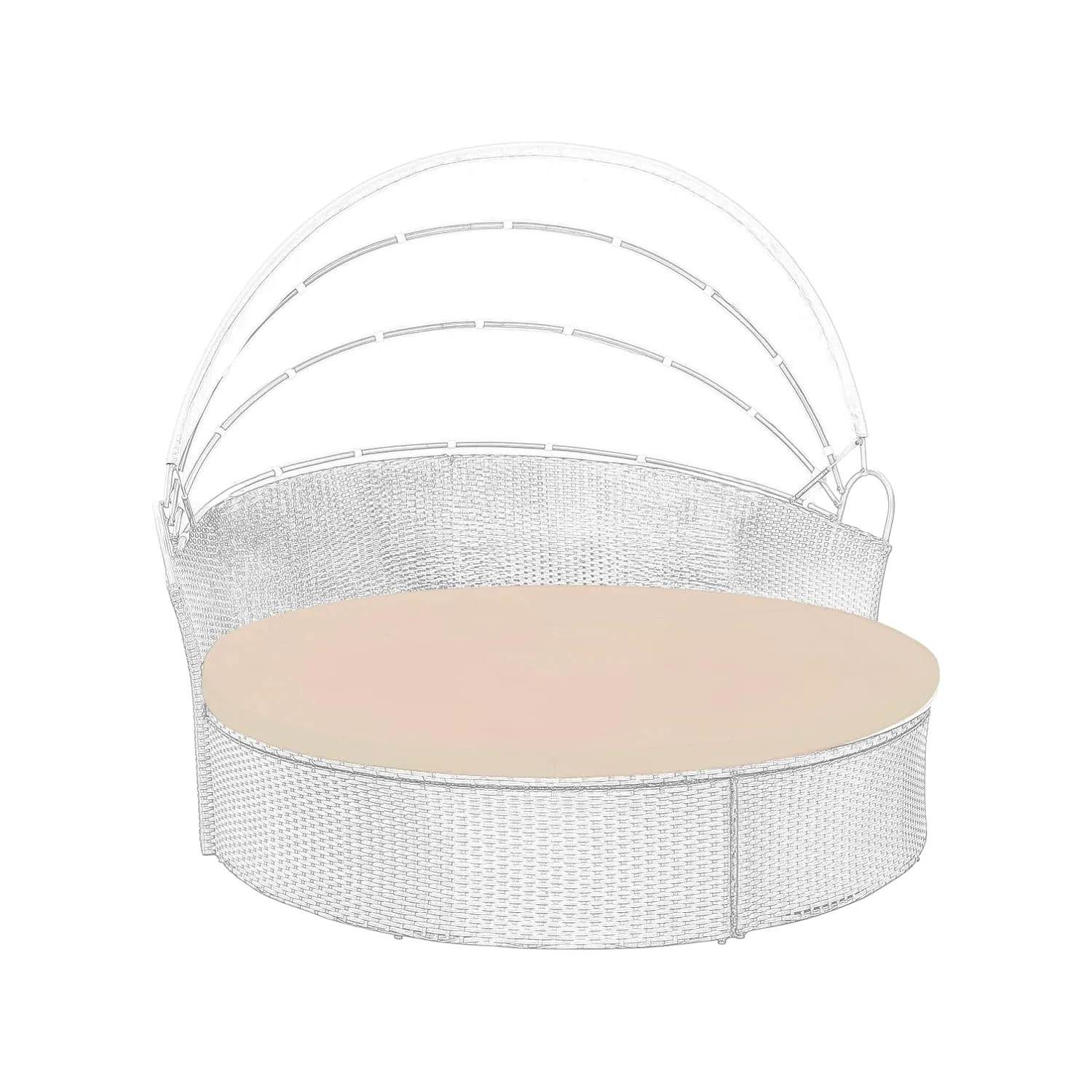 round bed cover outdoor 5