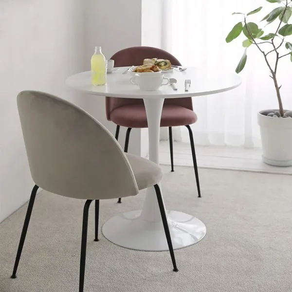 round dining table white 2