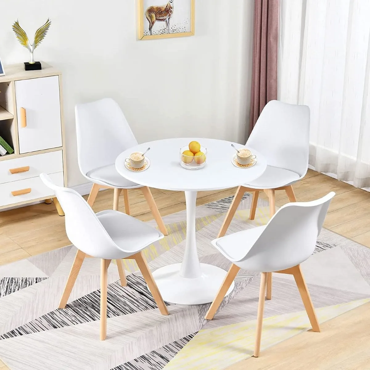 round dining table white 5