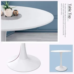 round dining table white 6