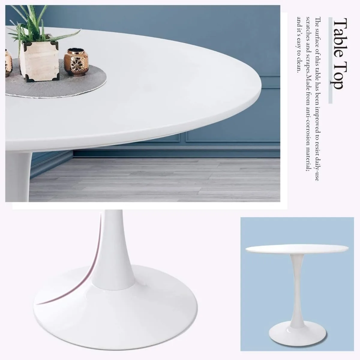 round dining table white 6
