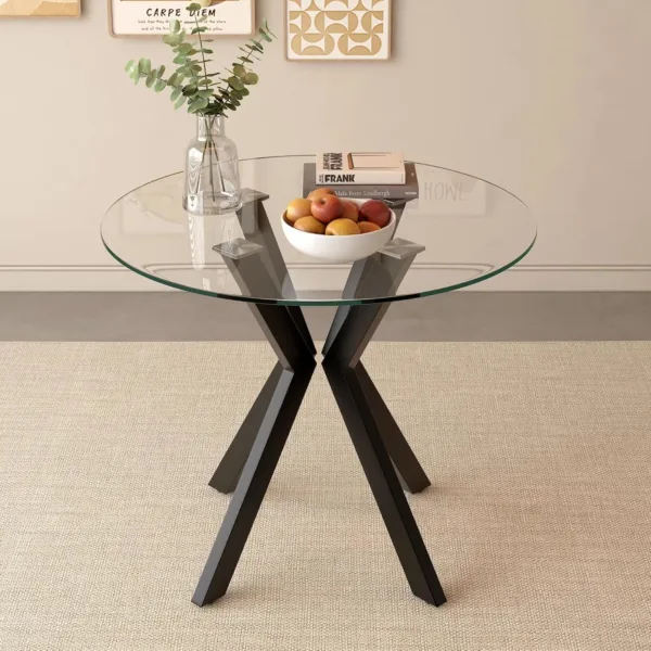 round glass dining table 1