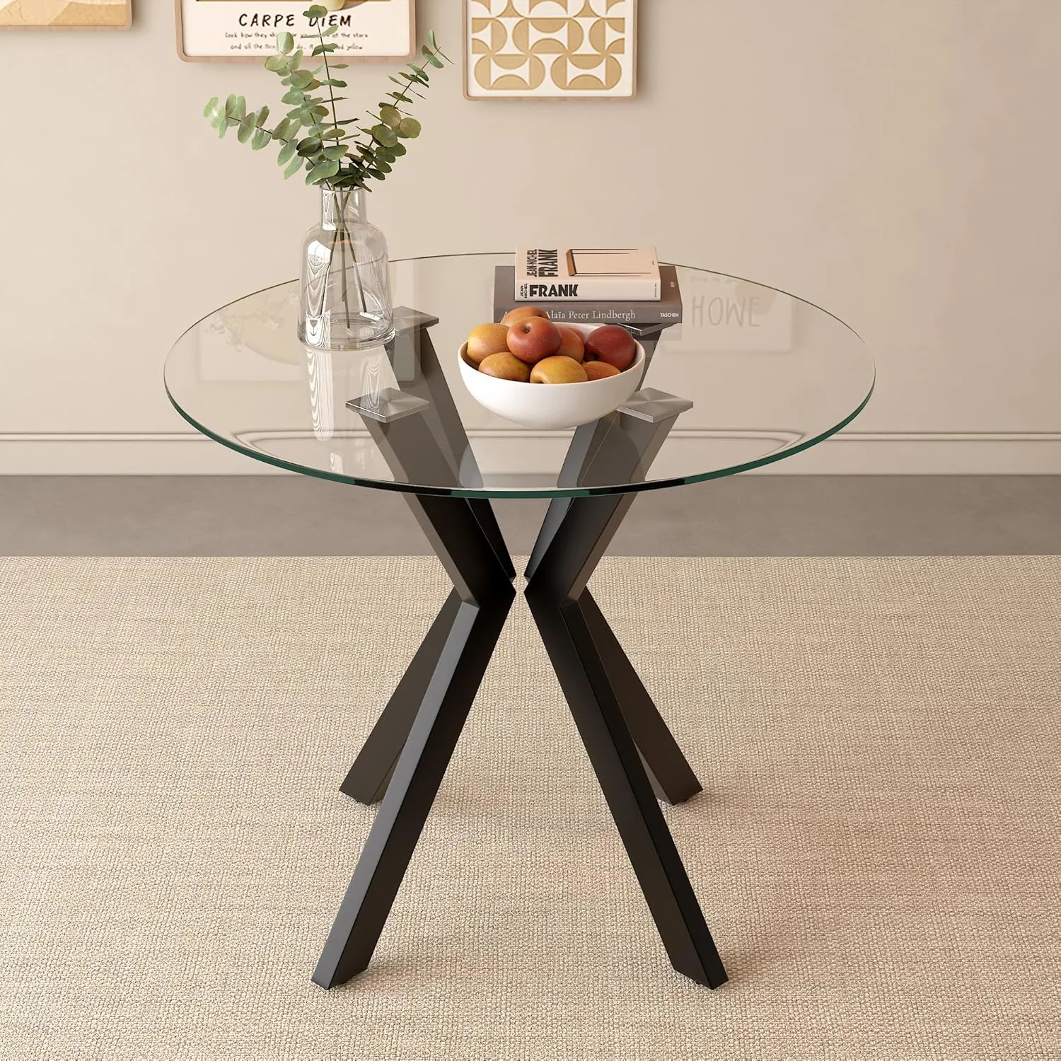 round glass dining table 1