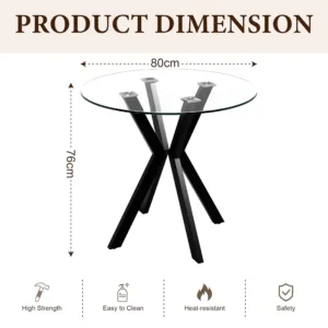 round glass dining table 2