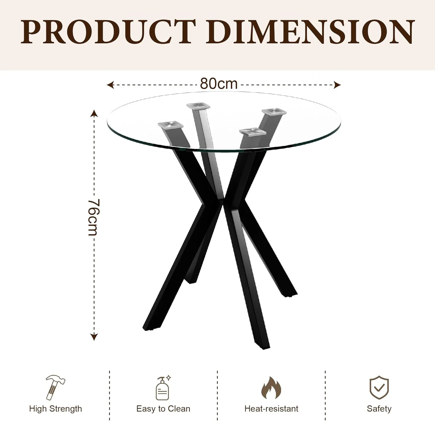 round glass dining table 2