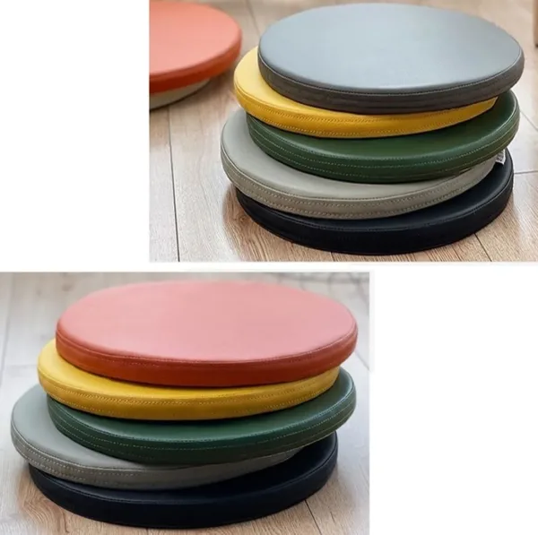 round seat cushion leather 5