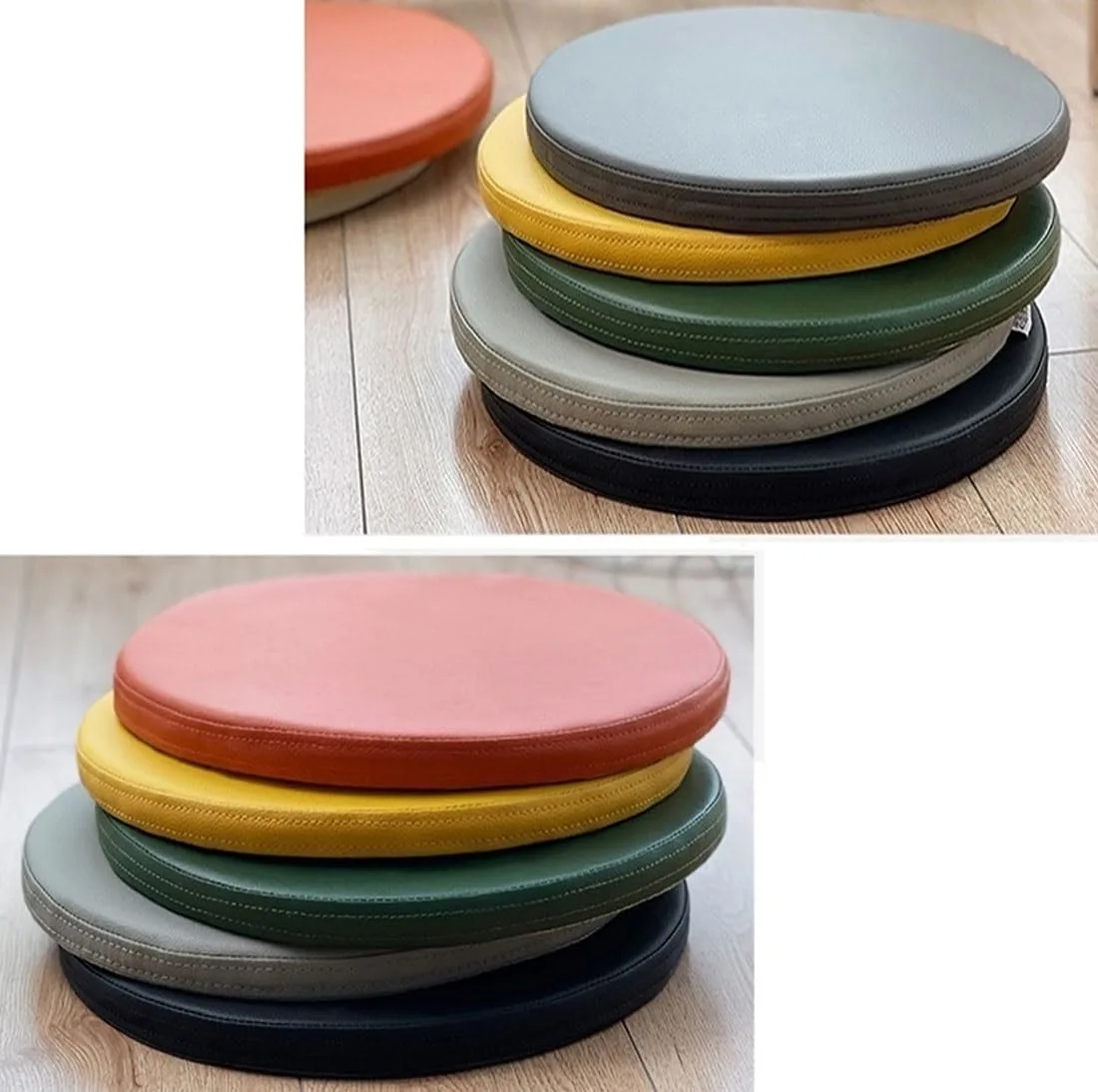 round seat cushion leather 5