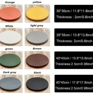 round seat cushion leather 6