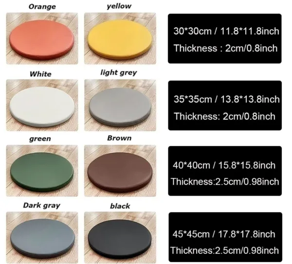 round seat cushion leather 6