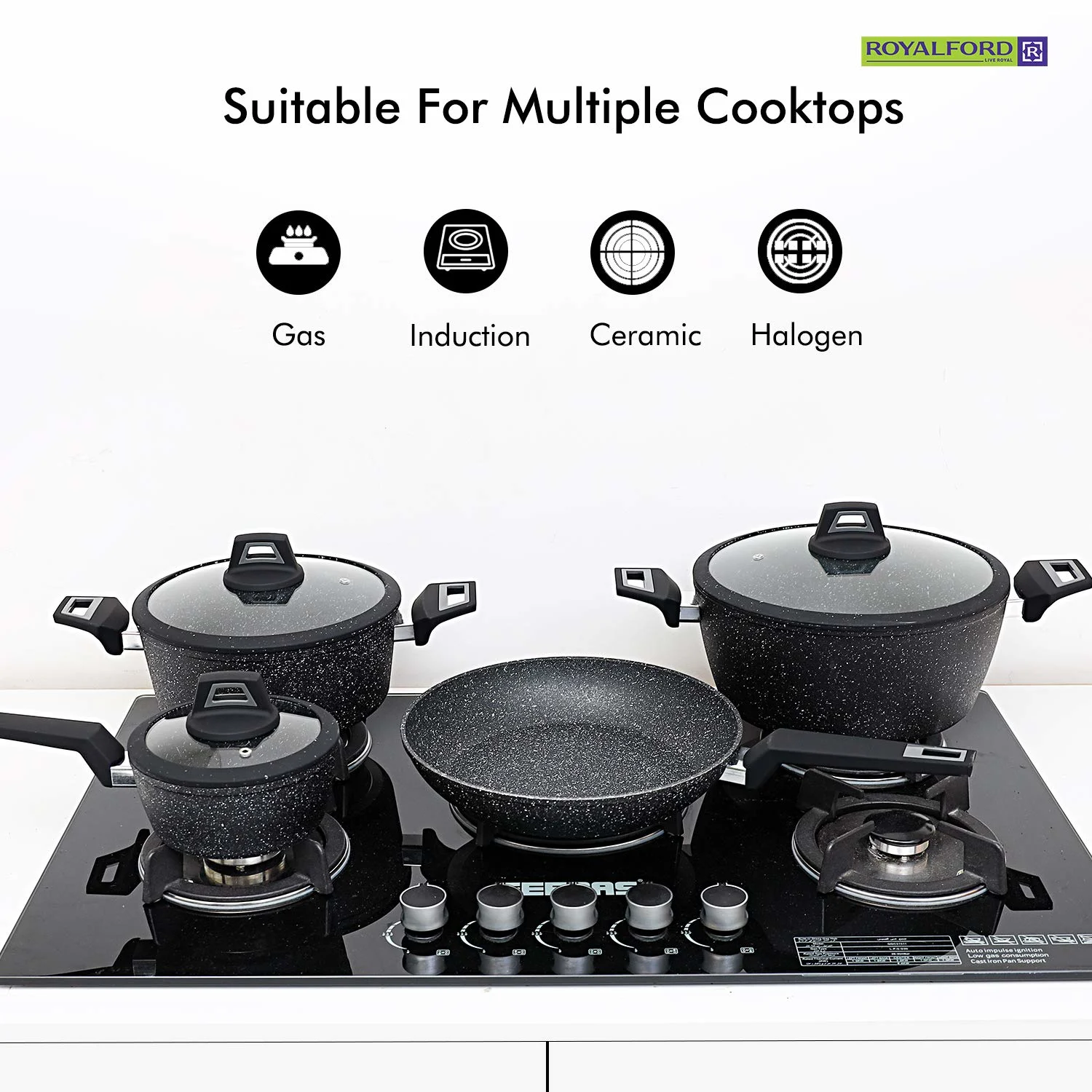 royalford cookware set 5