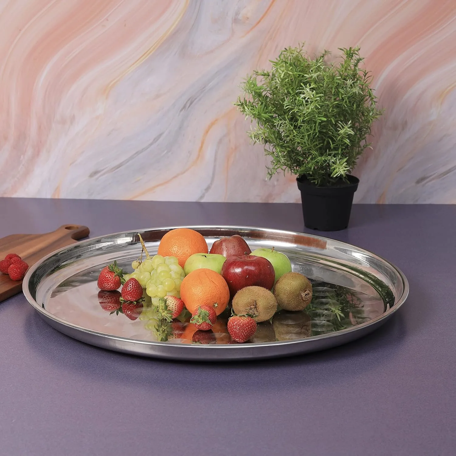 royalford round serving tray 6