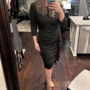 ruffle sleeve midi 2