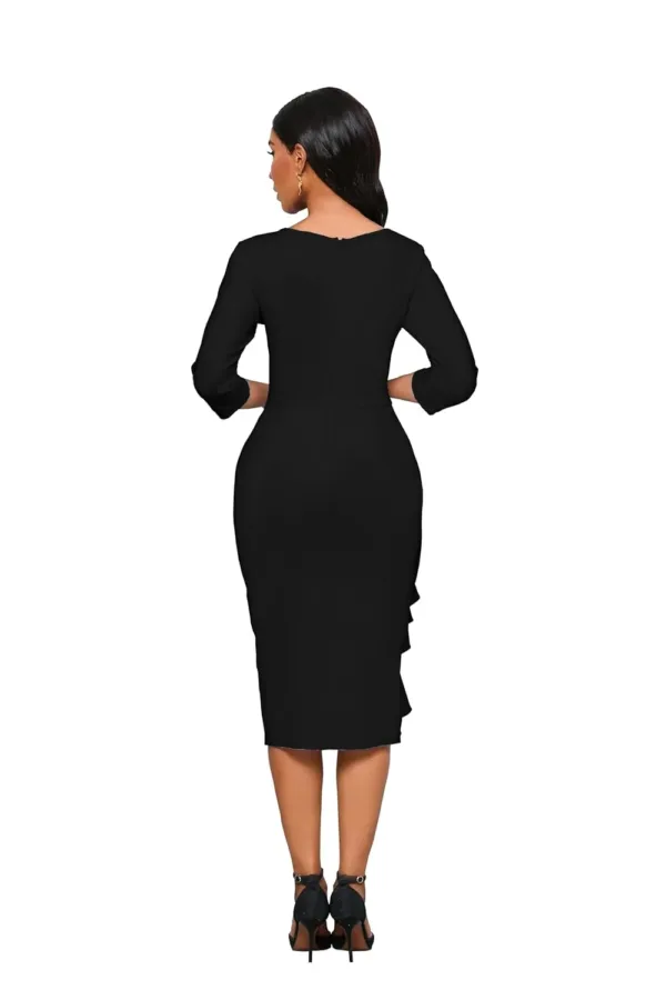 ruffle sleeve midi 7