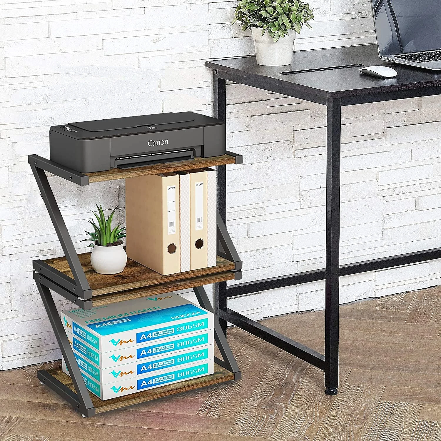 rustic printer stand 3