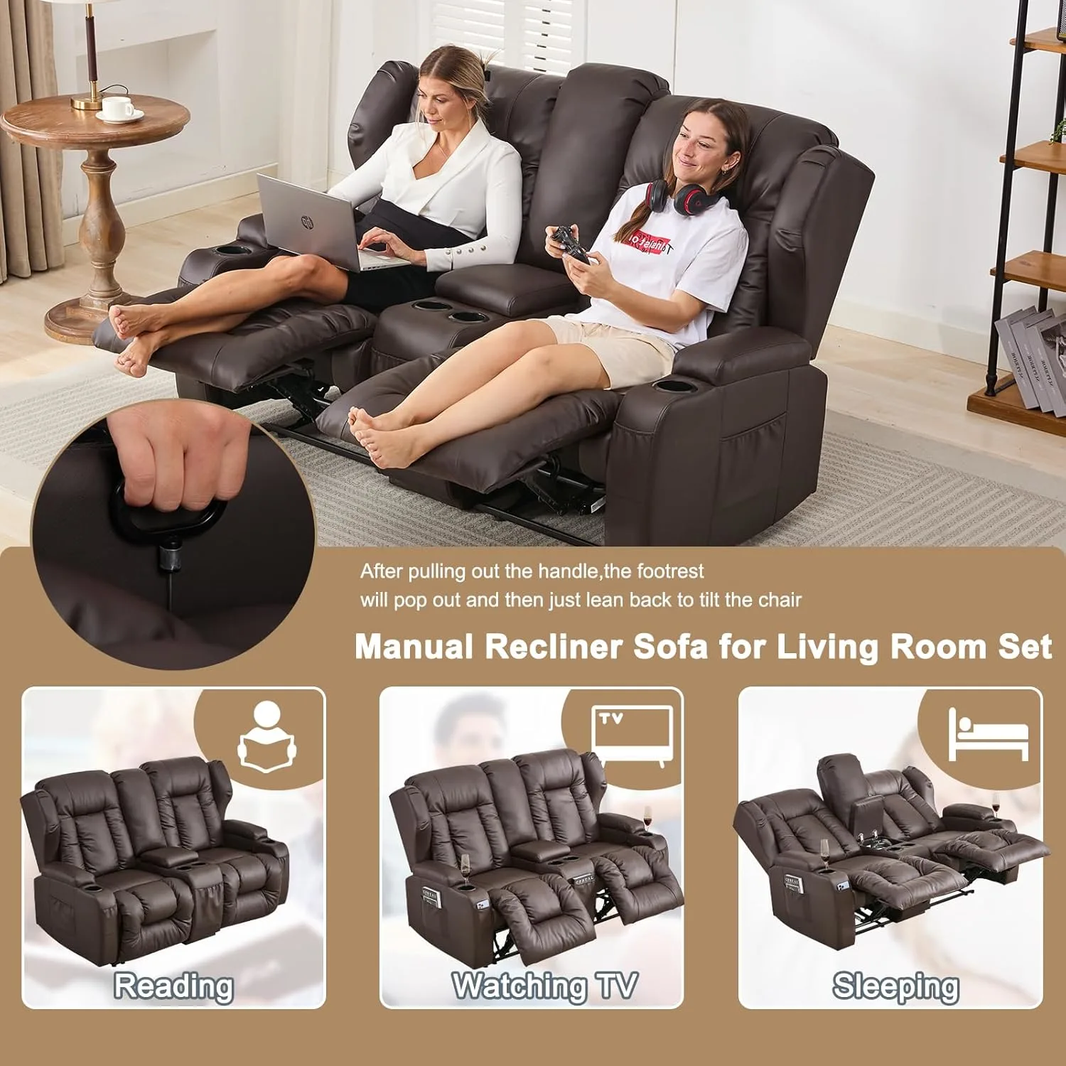 rv loveseat recliner sofa 3