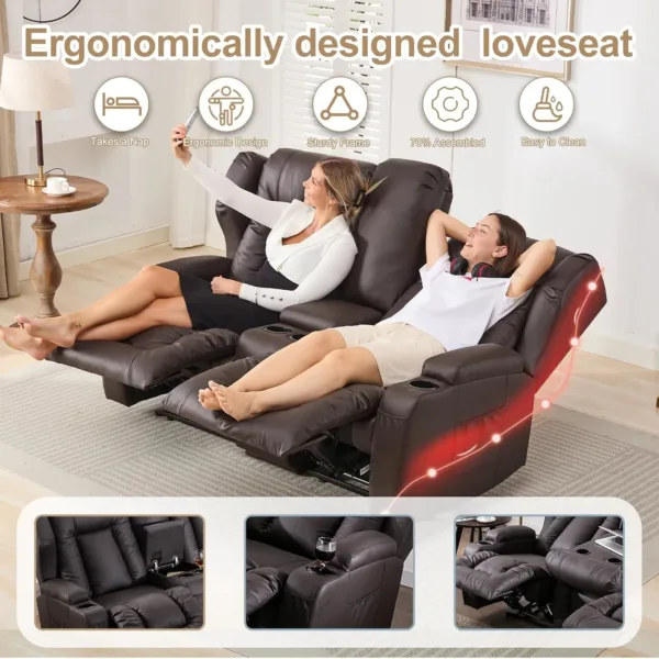 rv loveseat recliner sofa 5