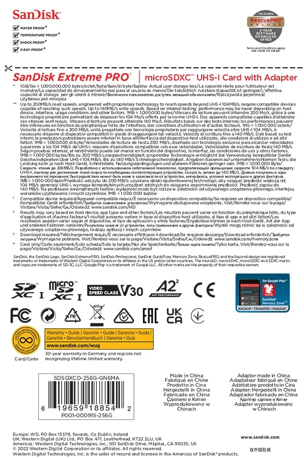 sandisk extreme pro microsd 7
