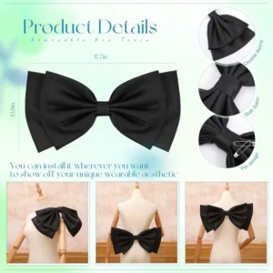 satin bow wedding dress 2