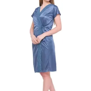 satin nighty lace robe 3