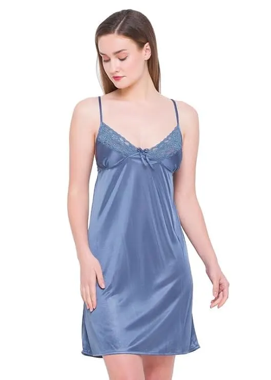 satin nighty lace robe 4