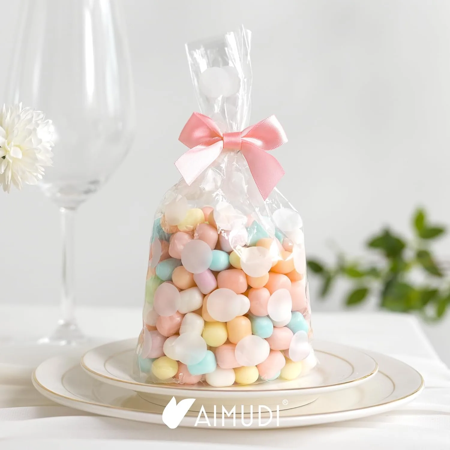 satin ribbon bows pink 2