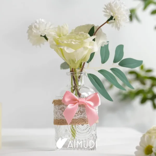 satin ribbon bows pink 5