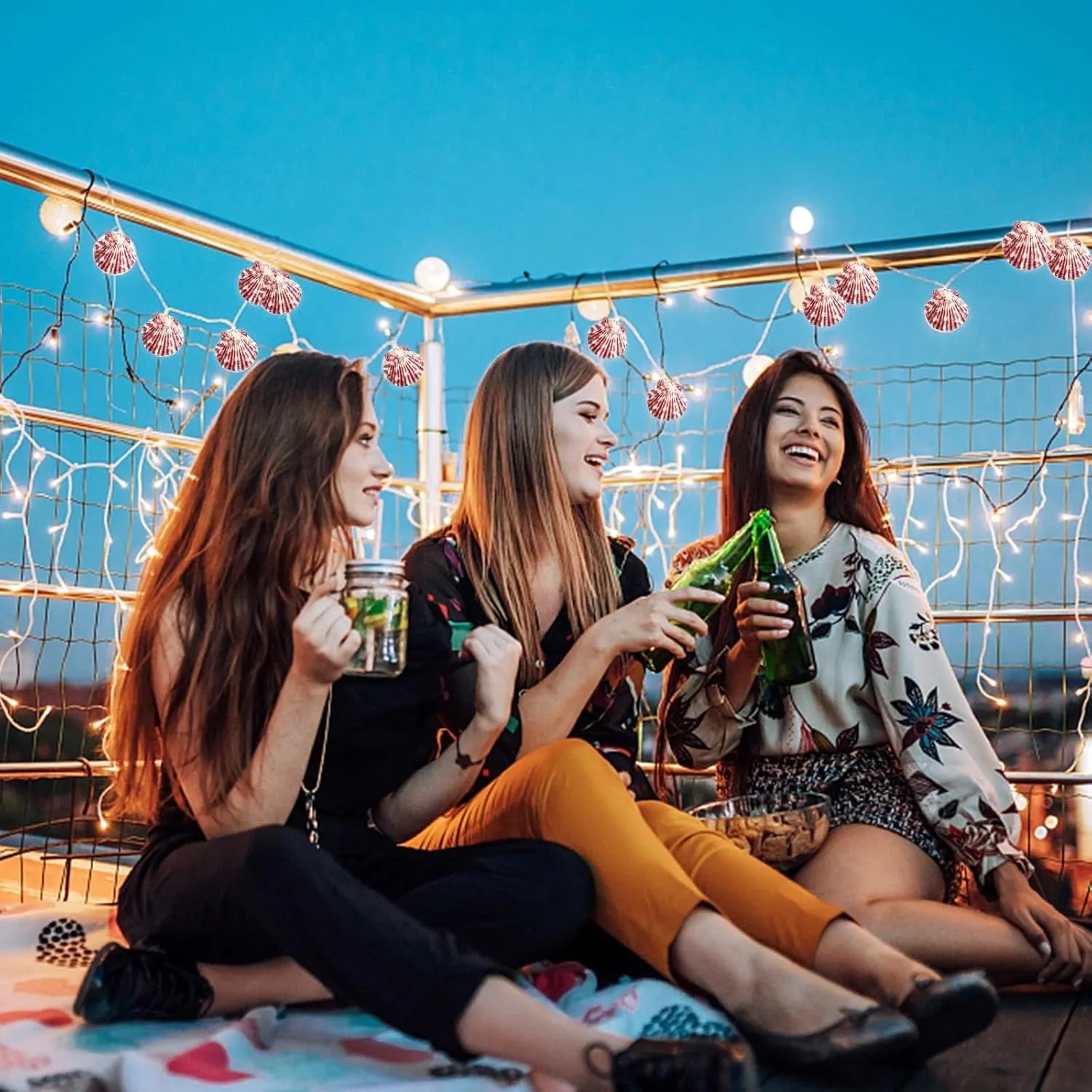 scallop shells natural 7