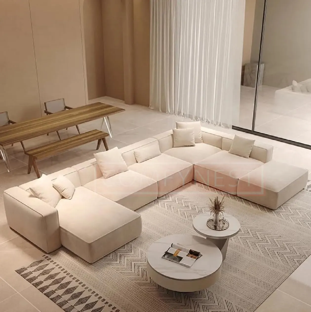 sectional sofa velvet couch 1