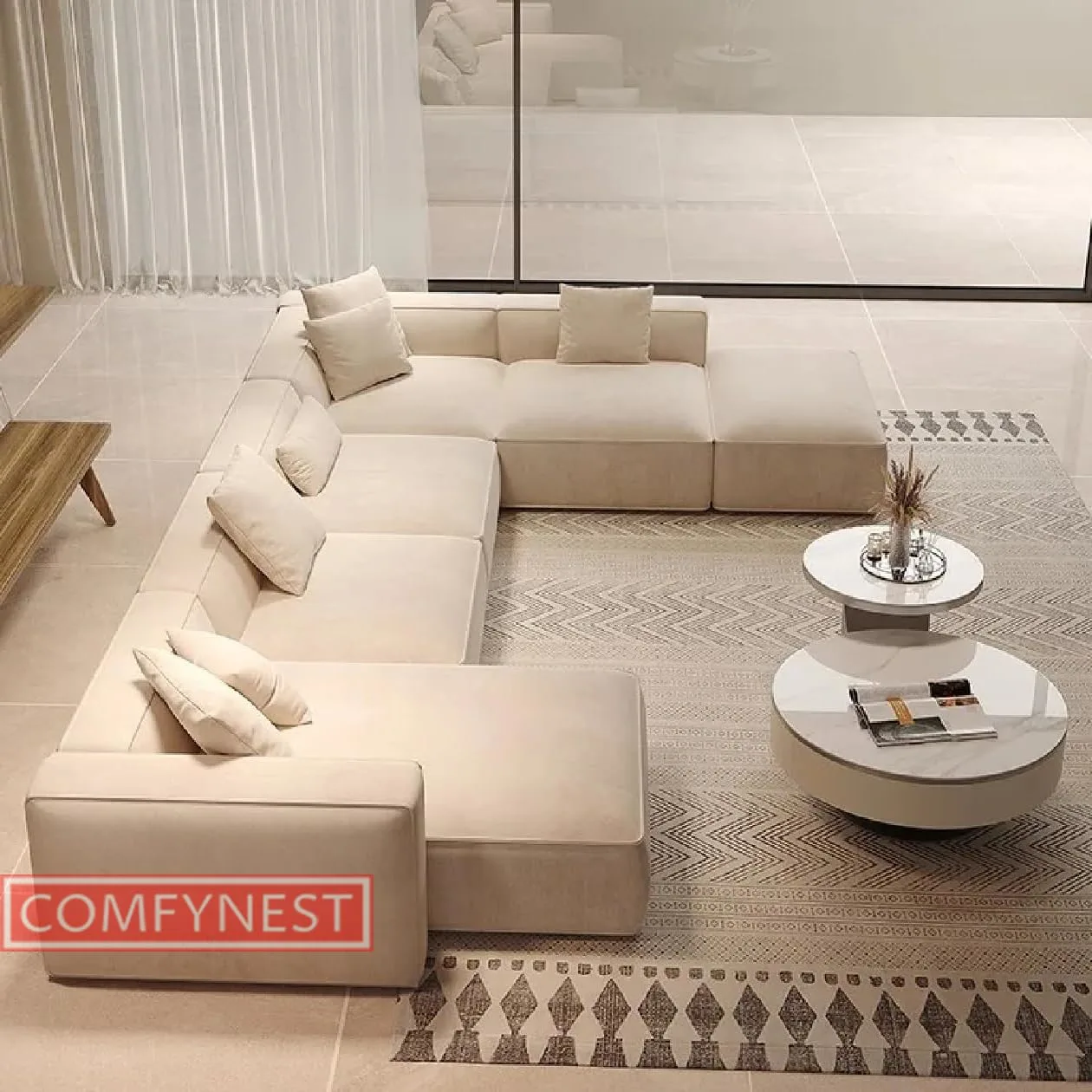 sectional sofa velvet couch 3