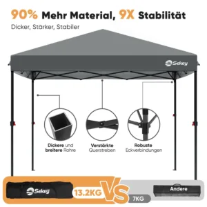 sekey gazebo 3x3m 3