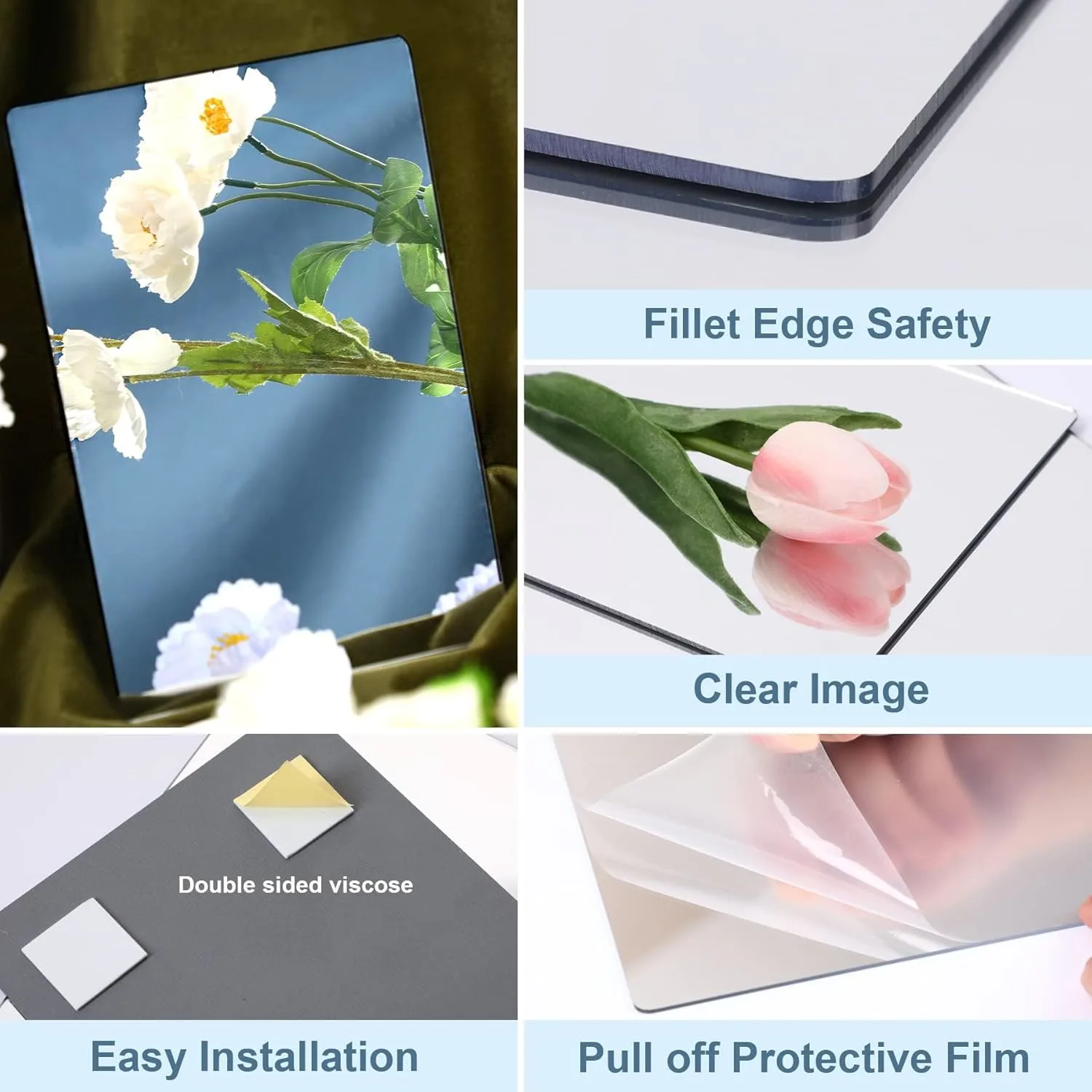 self adhesive mirror tiles 2