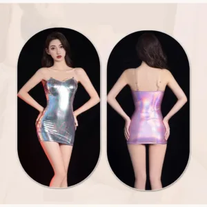 sexy metallic bodycon dress 5