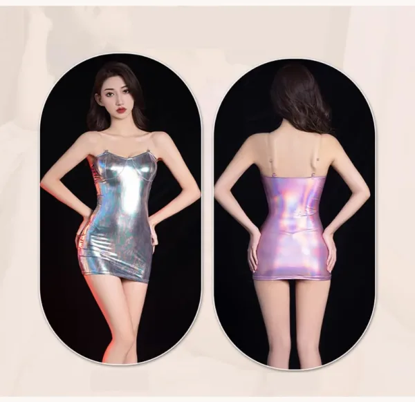 sexy metallic bodycon dress 5