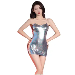 sexy metallic bodycon dress 6