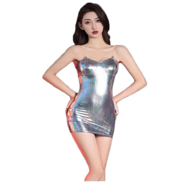 sexy metallic bodycon dress 6