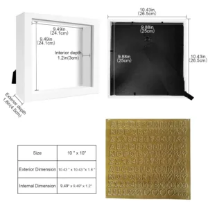 shadow box frame white 2