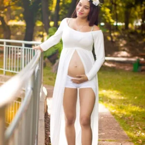 shoulder maternity gown 2