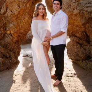 shoulder maternity gown 3