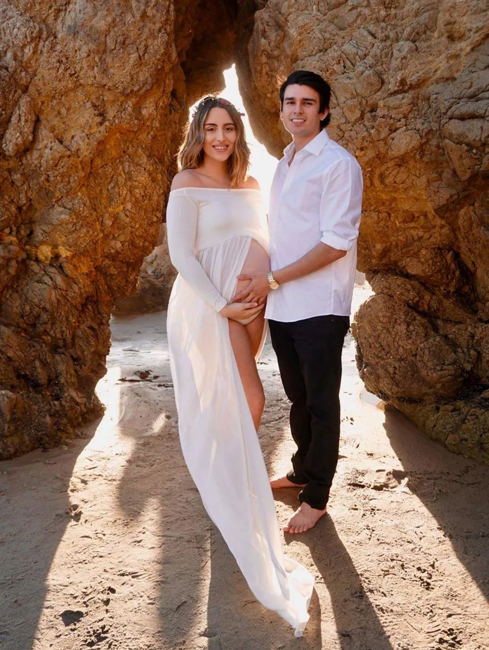 shoulder maternity gown 3