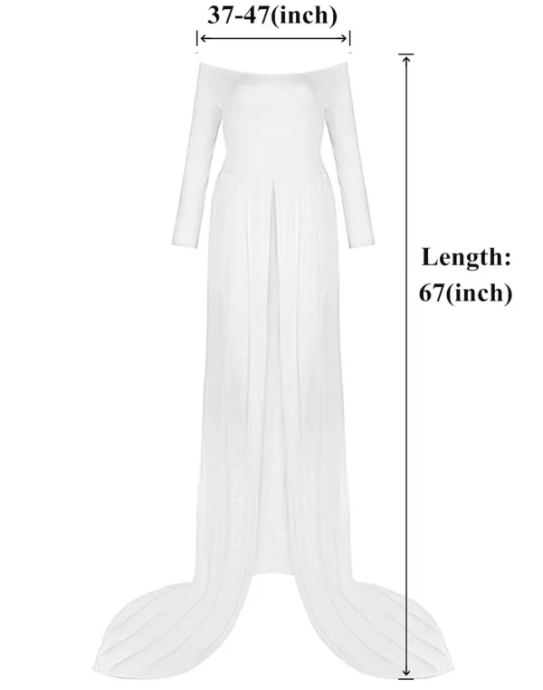 shoulder maternity gown 6