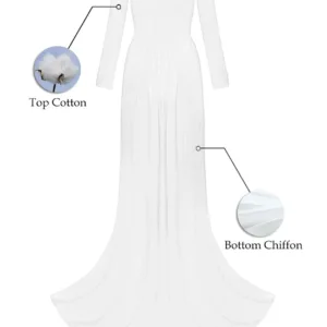 shoulder maternity gown 7