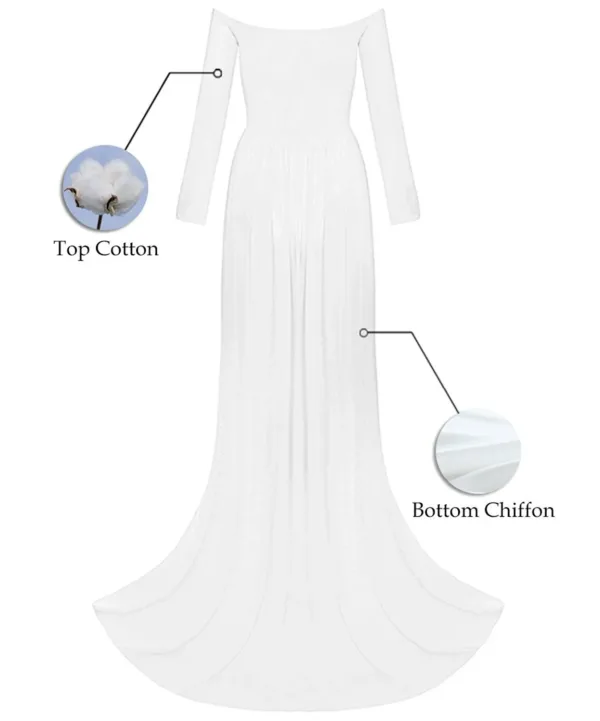 shoulder maternity gown 7